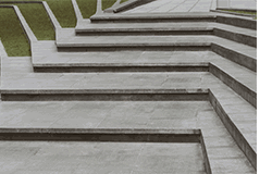 Concrete slabs and natural stone