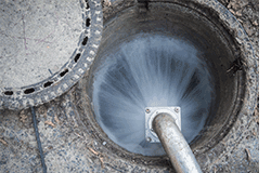 Drainage and gullly sucking